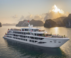 Khởi động du thuyền 6 sao Aime’e Cruises | Trang bị động cơ BAUDOUIN 6M33C750-18 | trên vịnh Hạ Long