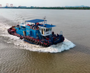 Chạy thử tải tàu lai dắt VIANCOMIN TB056-03 | Trang bị động cơ WEICHAI: WHM6210LC1360-1A0 
