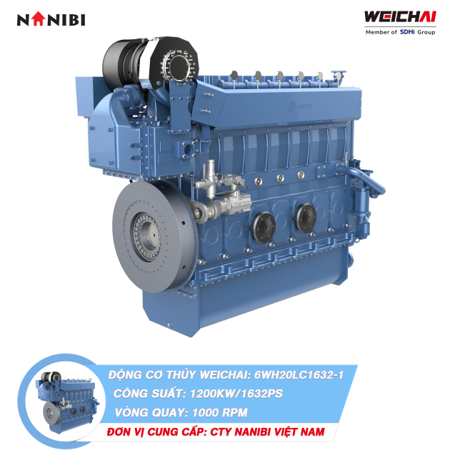 Động cơ thủy Weichai 6WH20LC1632-1